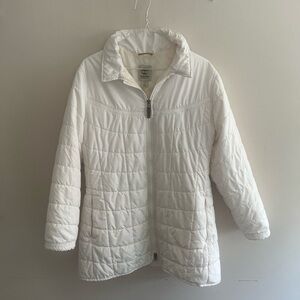 timberland women jacket Large beige color in really good condition